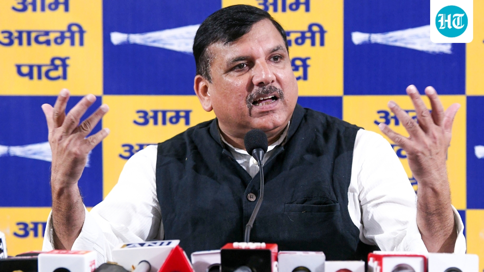 'On what basis?': AAP furious over BJP tag for Raghav Chadha, 6 others in Rajya Sabha record, Sanjay Singh writes letter