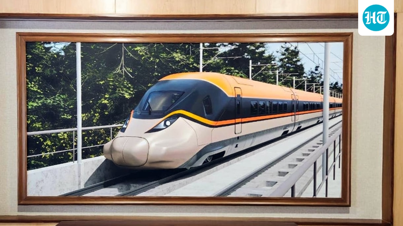 Bullet train image at Rail Bhawan representational only, not real: Official