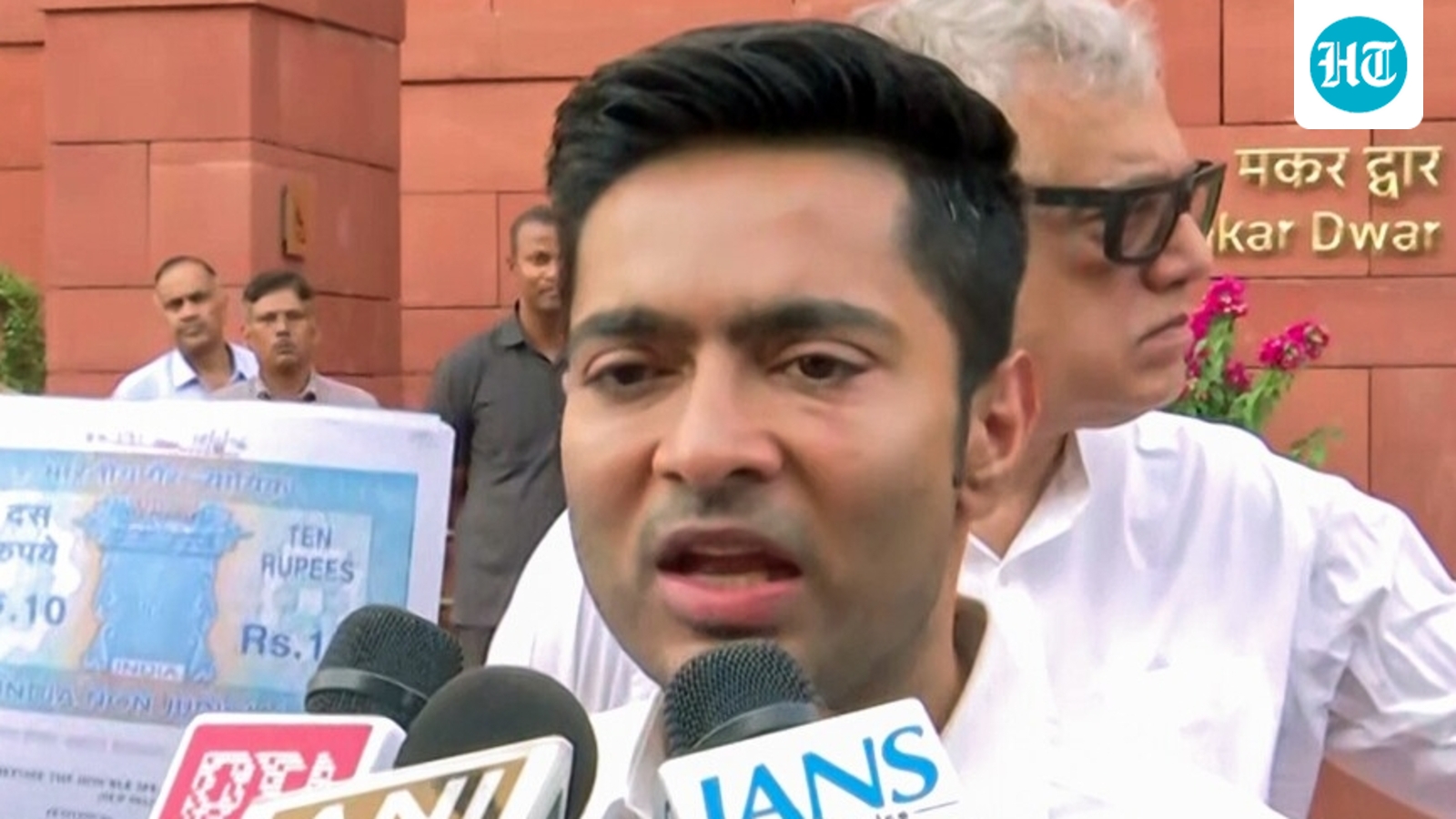 TMC's Abhishek Banerjee meets LS Speaker, seeks disqualification of 20 'rebels'