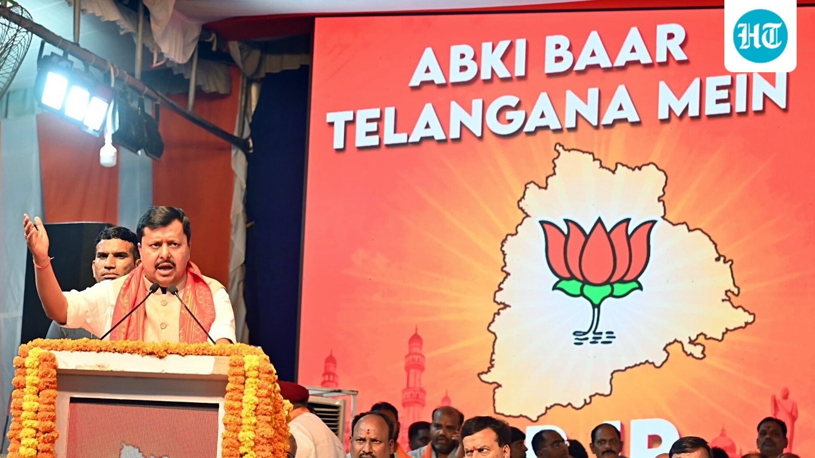 BJP chief Nitin Nabin takes ‘thinks like Italians’ jibe at Congress ahead of Telangana municipal polls