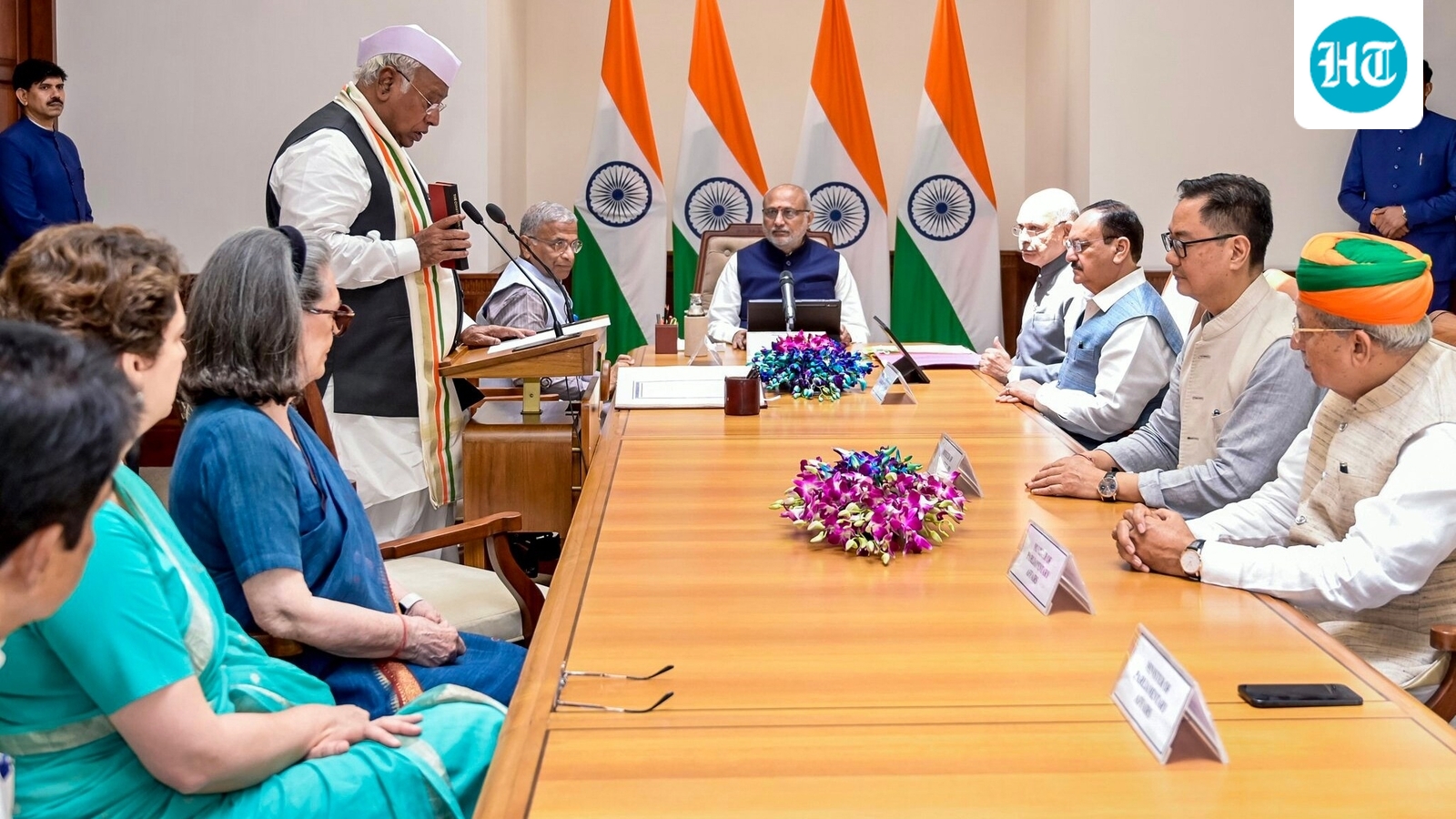 8 new Rajya Sabha members take oath; Mallikarjun Kharge reappointed Leader of Opposition