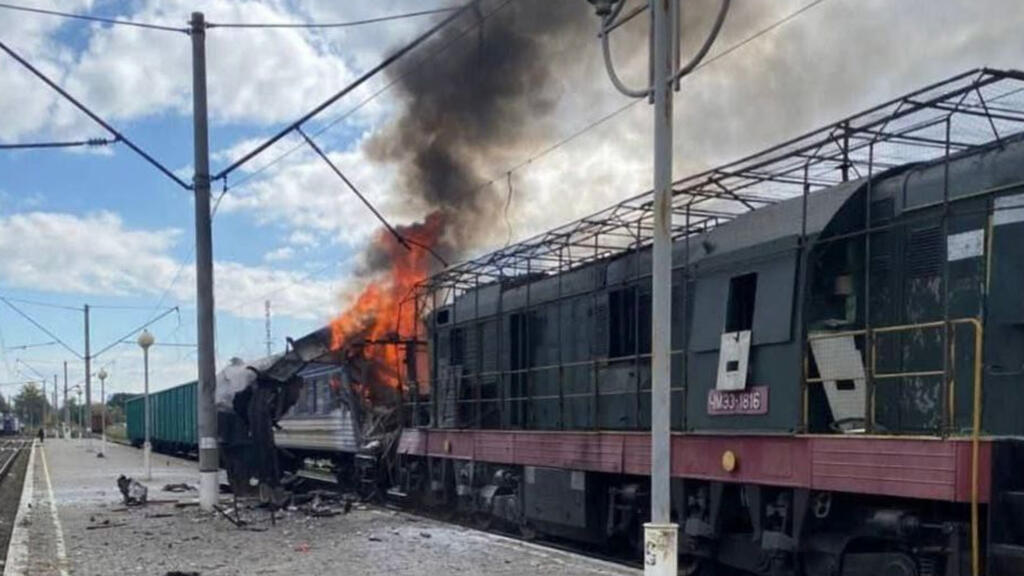 Russia strikes hit two passenger trains in northern Ukraine, injuring dozens