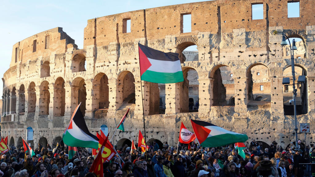 Tens of thousands march across Europe in show of support for Palestinians