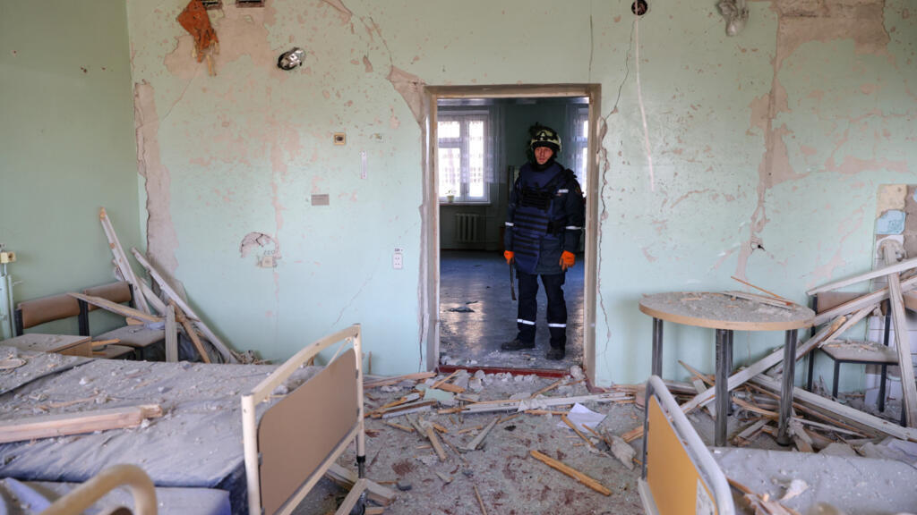 Russia strikes a maternity hospital and a miner's bus in Ukraine, killing at least 21