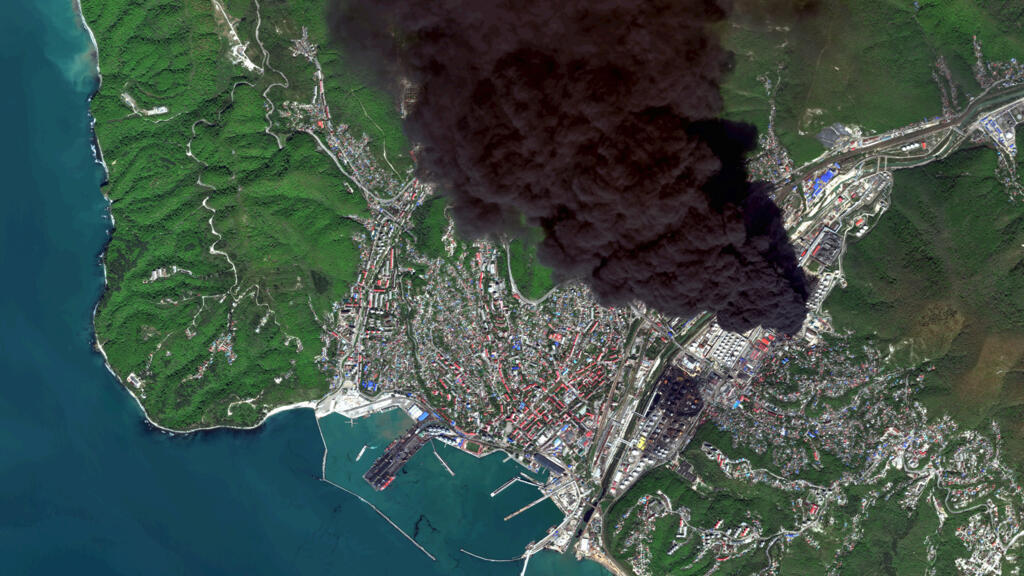 Ukrainian drones strike Russia's Primorsk oil port
