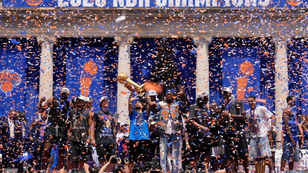 Knicks fans flood New York for massive NBA Finals championship parade