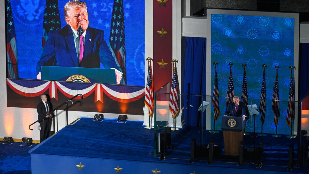 Trump hails American exceptionalism before railing at communism in US 250th celebration