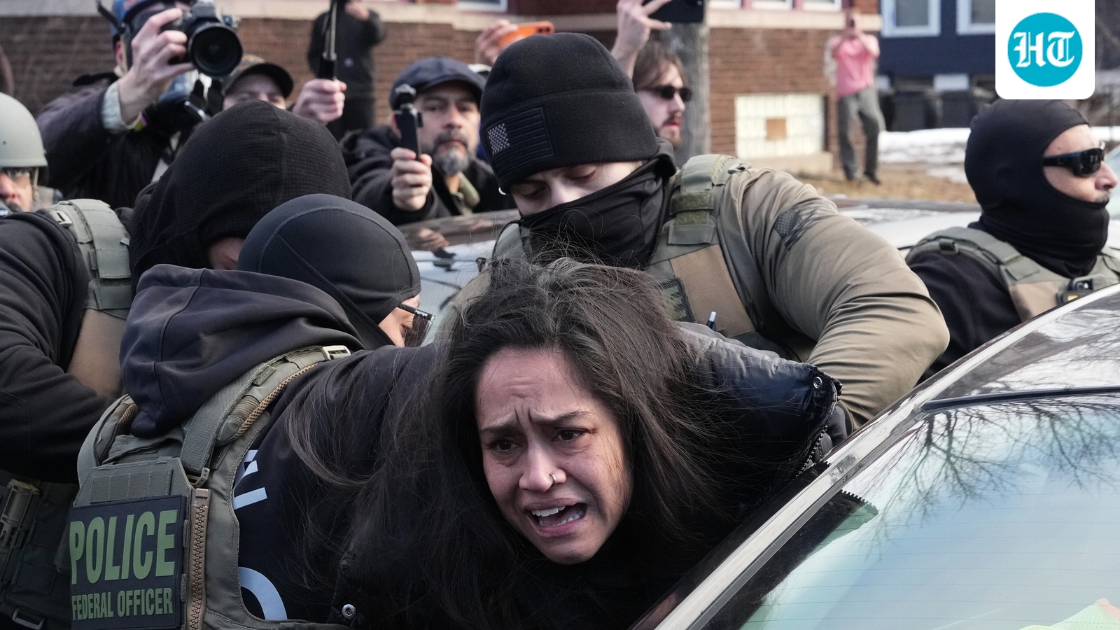 Federal immigration agents in US filmed dragging Aliya Rahman from her car, she claims