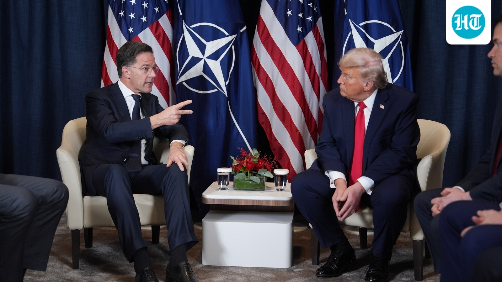 Trump meets with NATO leader Mark Rutte as he muses about pulling out of the military alliance