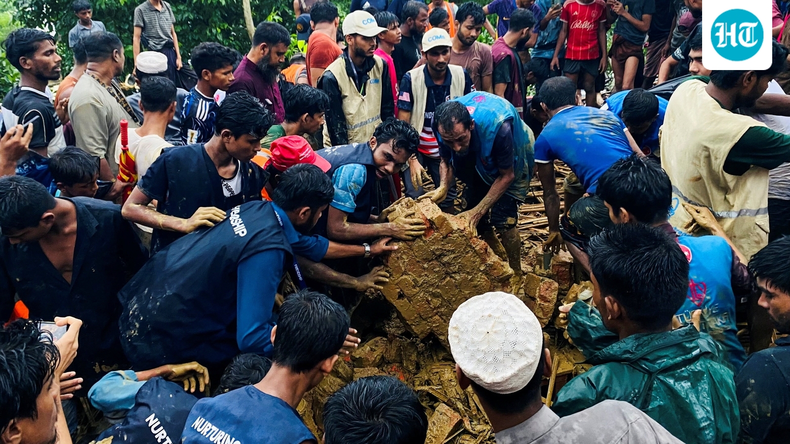 Bangladesh relocates refugees after landslide kills at least 5 children