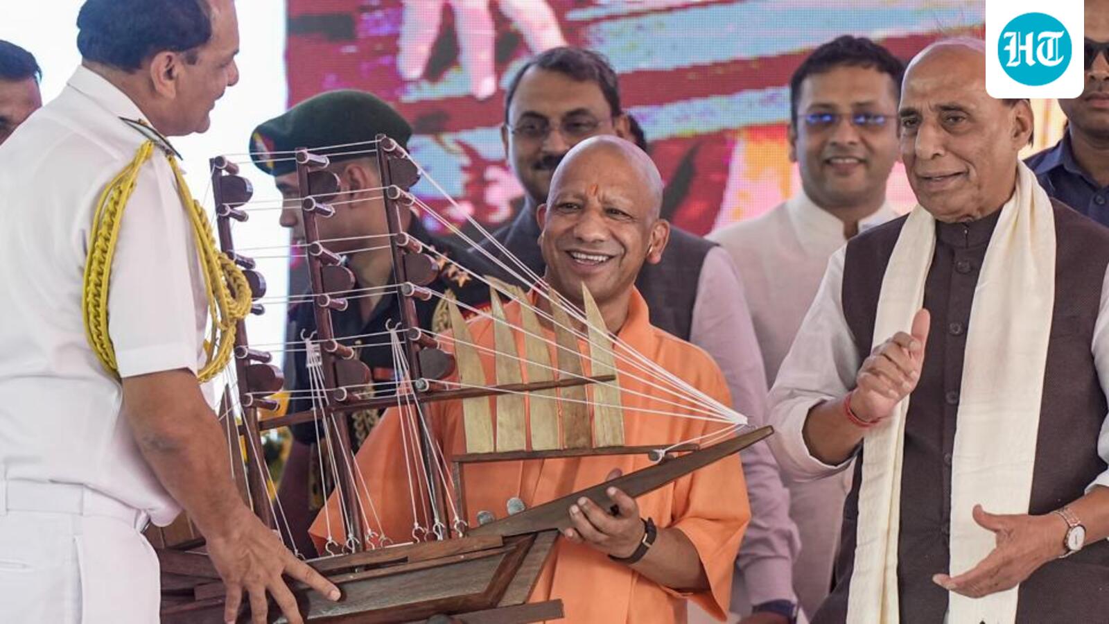 Rajnath Singh inaugurates Naval memorial Nausena Shaurya Vatika in Lucknow