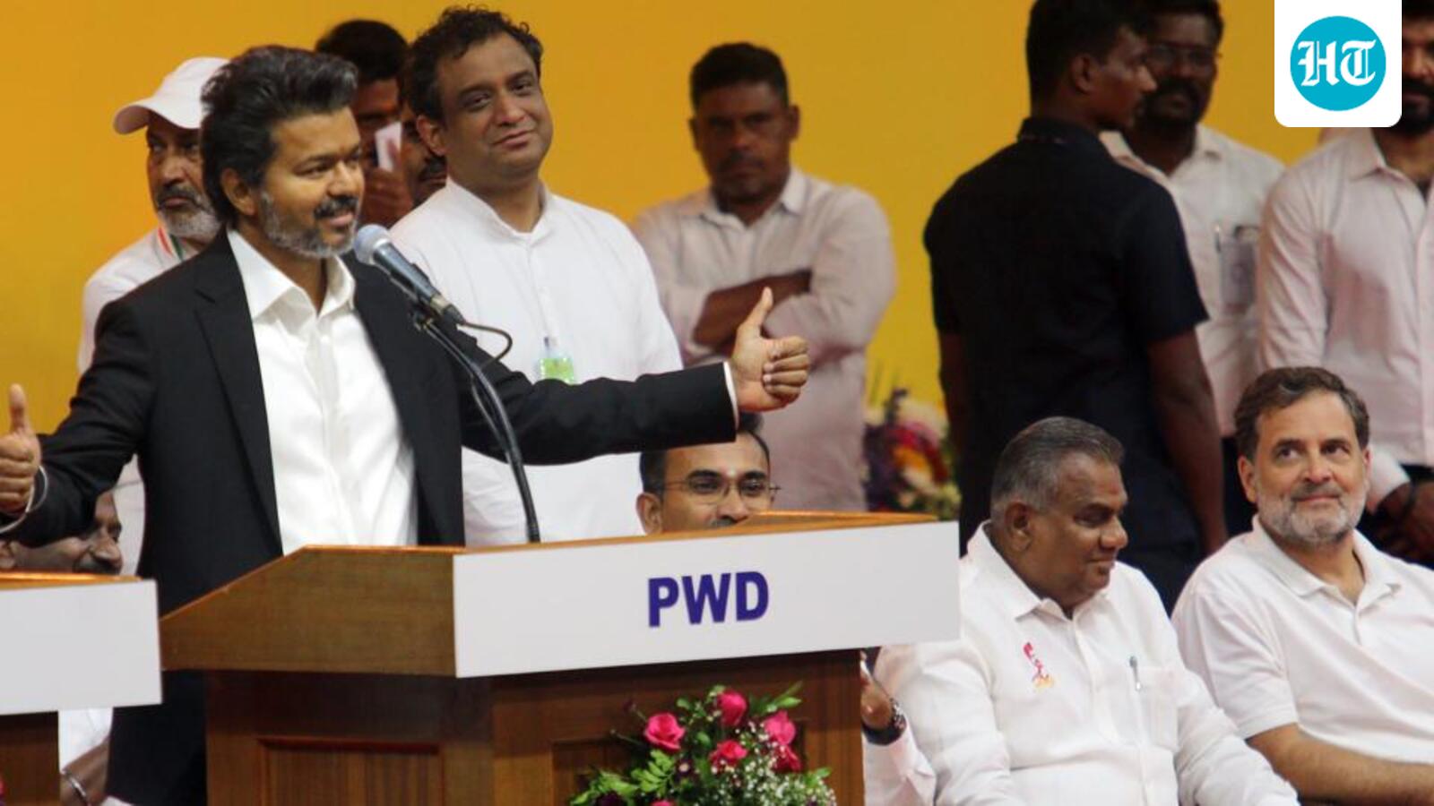 Vande Mataram played during Vijay’s swearing-in ceremony sparks row