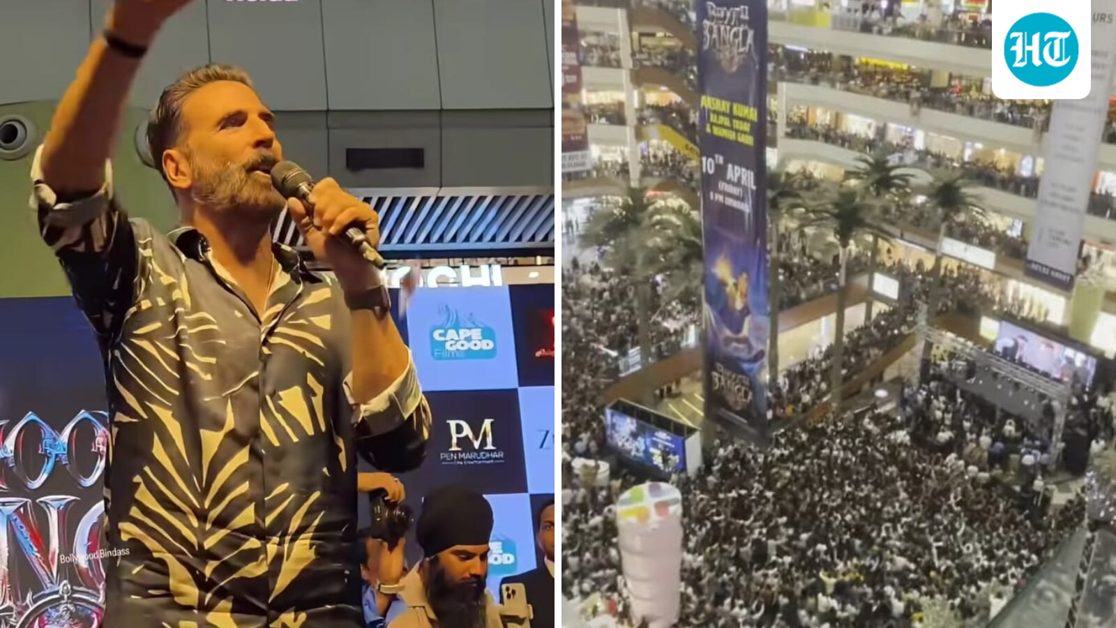 Akshay Kumar stunned by massive crowd as thousands cram in Noida mall to get his glimpse: 36 saal me itne log nahi dekhe