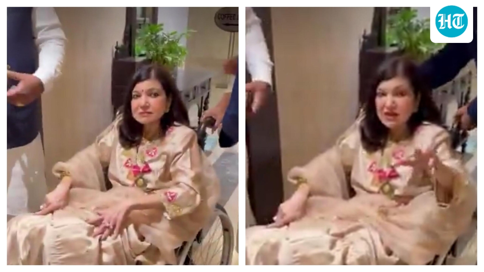 New video of Alka Yagnik in a wheelchair at Padma Awards ceremony sparks worry among fans: ‘Heartbreaking’