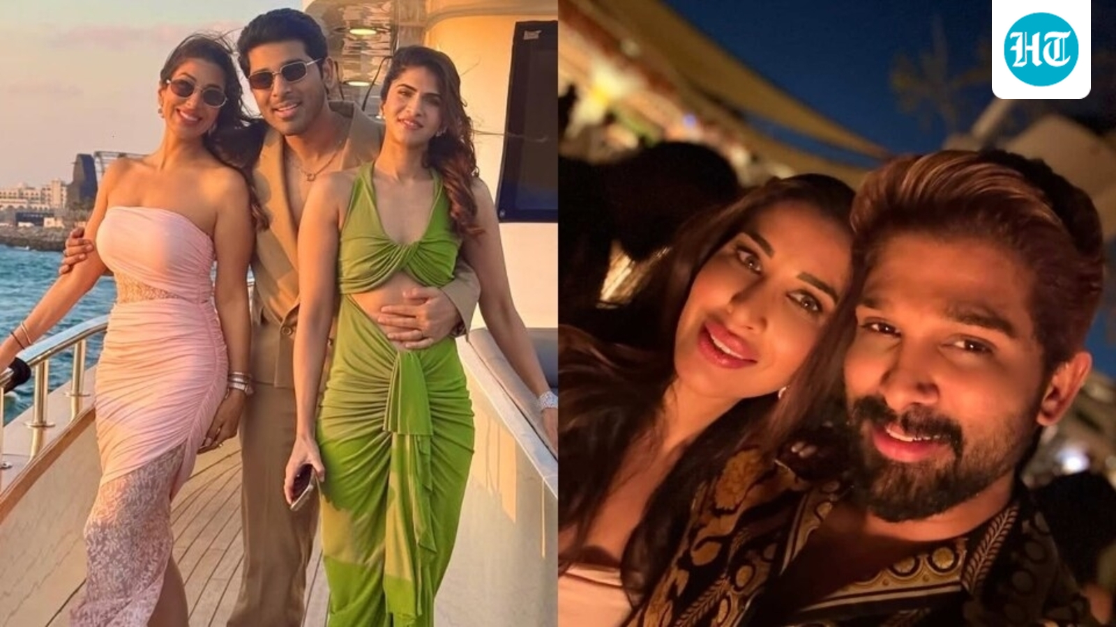 Sophie Choudry shares hilarious champagne moment with Allu Arjun from ‘bestie’ Allu Sirish's pre-wedding bash. Watch