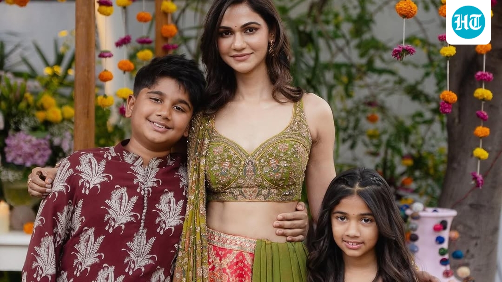Allu Arjun's wife Sneha Reddy climbs the steps of Tirumala with kids Ayaan, Arha