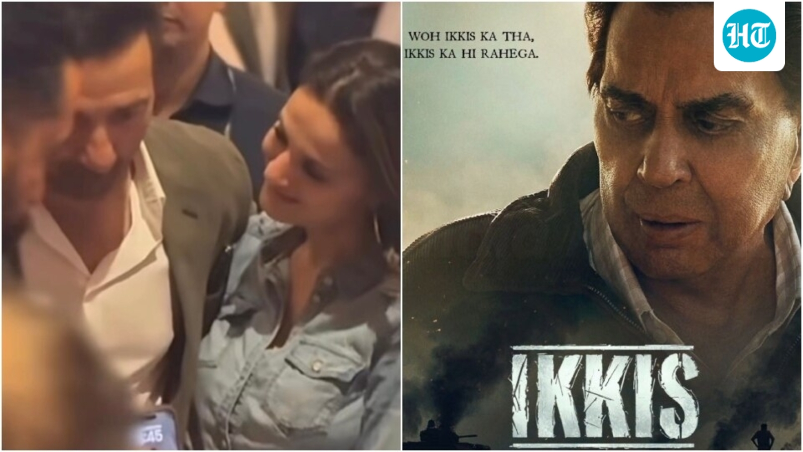 Ameesha Patel hugs emotional Sunny Deol at Ikkis screening; says film is ‘heartwarming’ because of Dharmendra