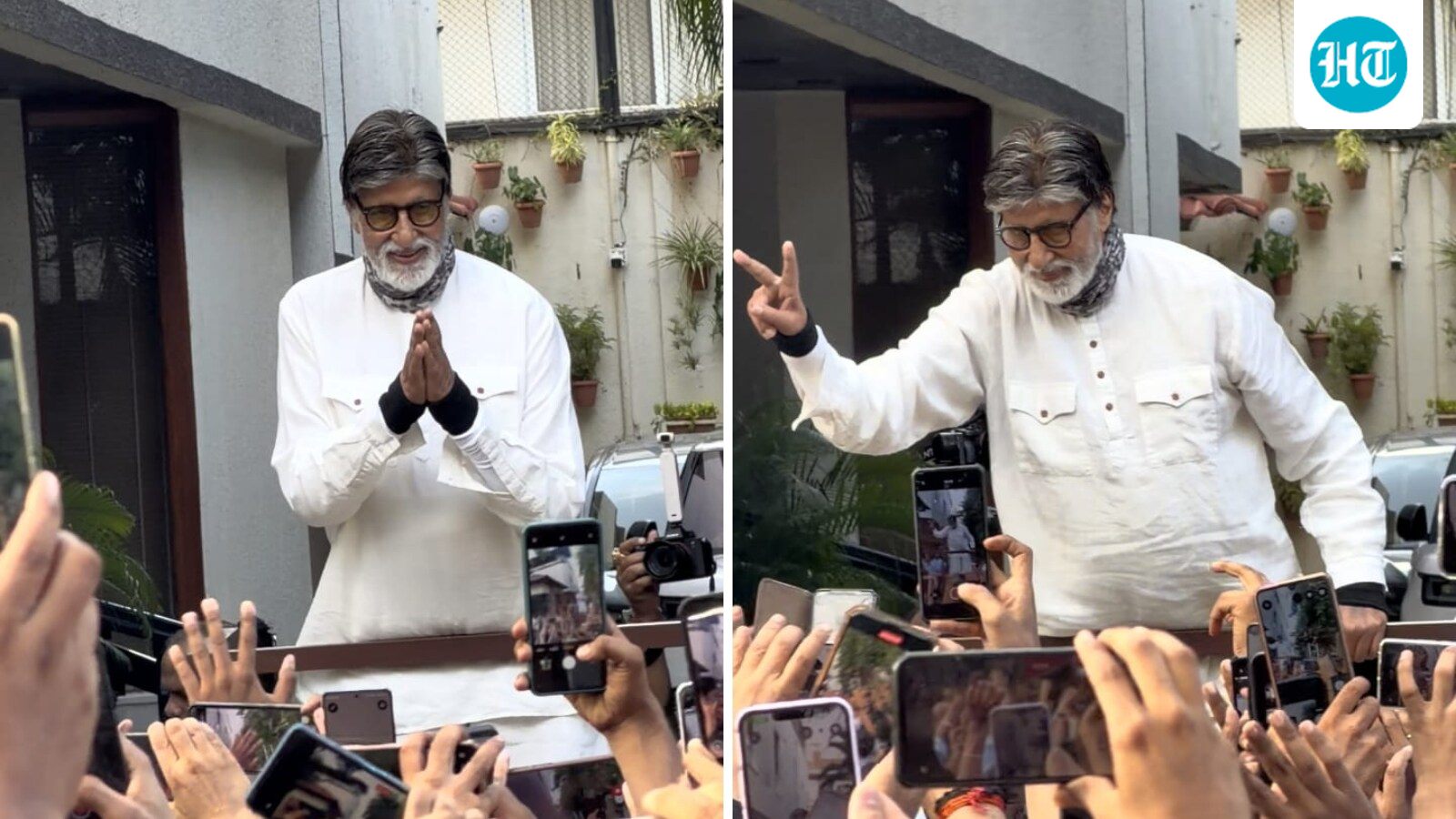 Amitabh Bachchan greets fans outside Jalsa for Sunday darshan, puts hospitalisation rumours to rest with wide smile