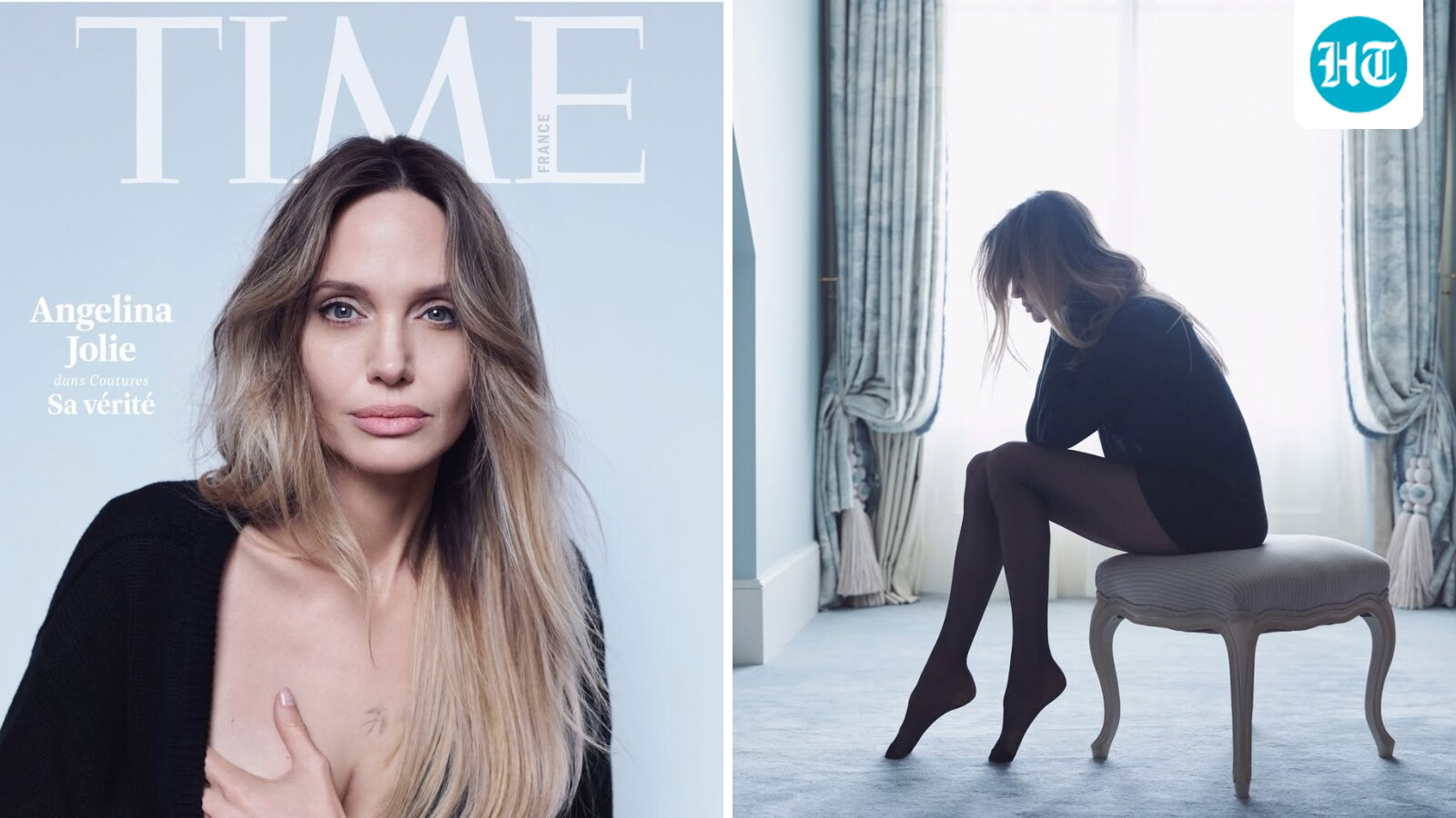 Angelina Jolie reveals her mastectomy scars for the first time in cover shoot for Time magazine: 'I share these...'