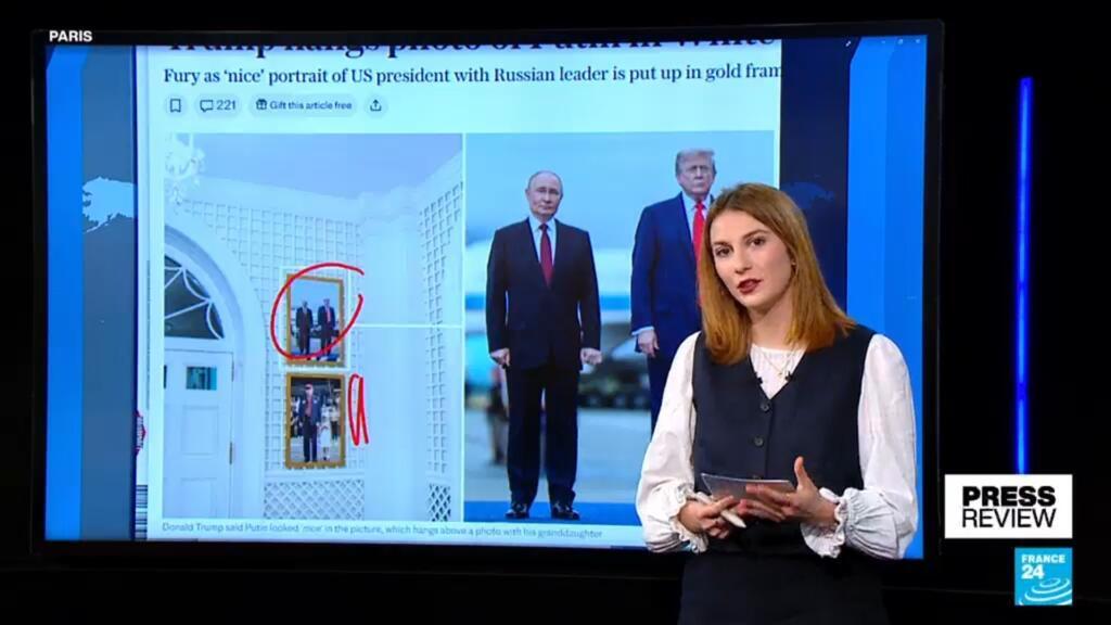 Trump hangs a 'nice' photo of himself and Putin in the White House