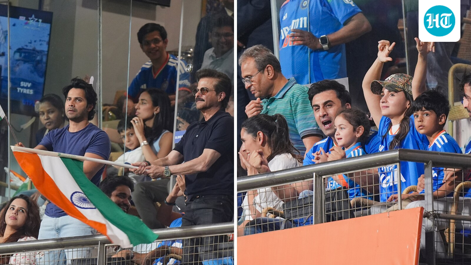 Anil Kapoor, Varun Dhawan wave the tricolour; Alia Bhatt, Ranbir cheer loudly at Wankhede as India enters T20 WC final