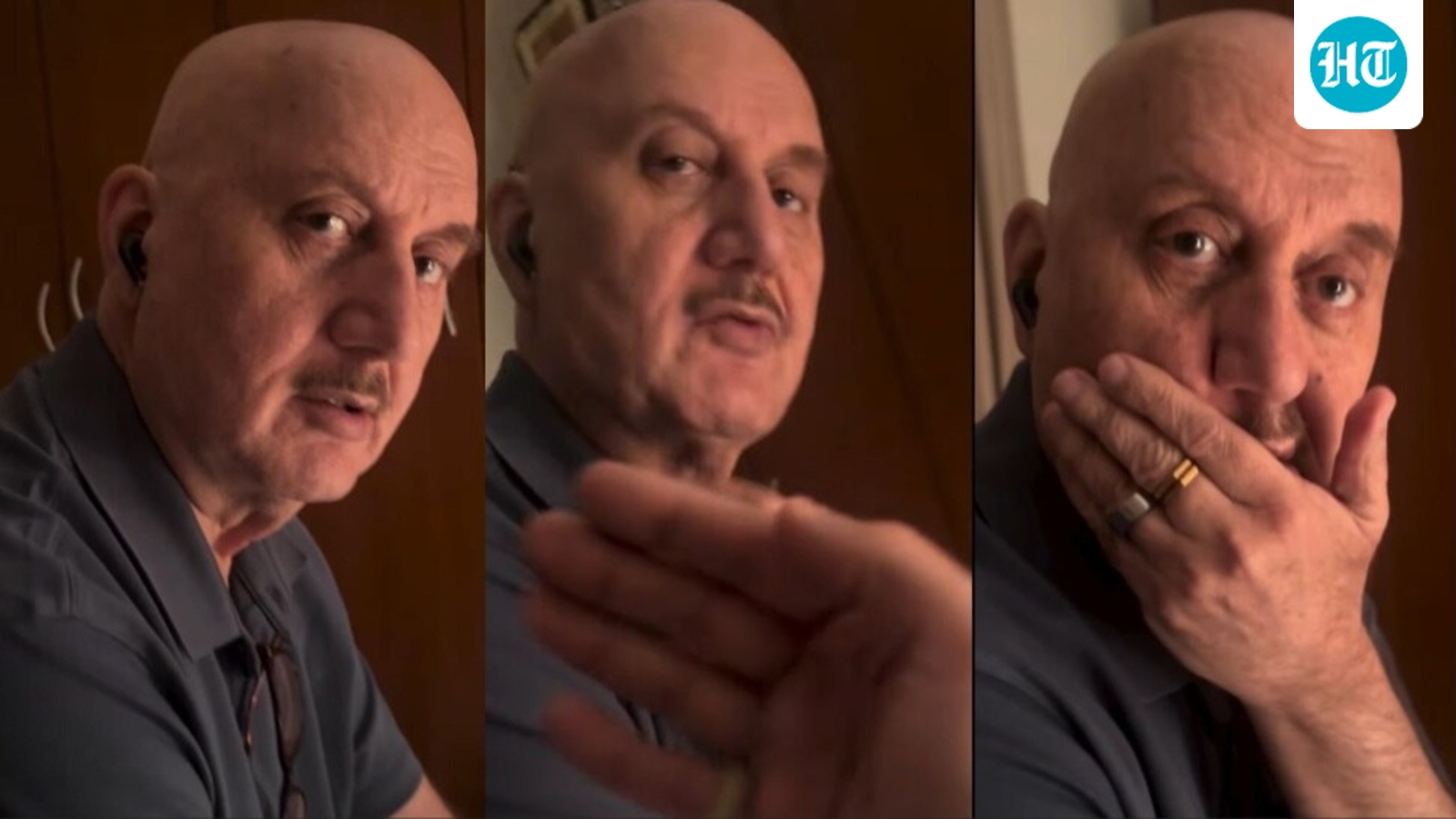 Shocked Anupam Kher says ‘aesa nhi karte’ after son Sikandar Kher hits him on his face, he replies: ‘Kya karoge aap’