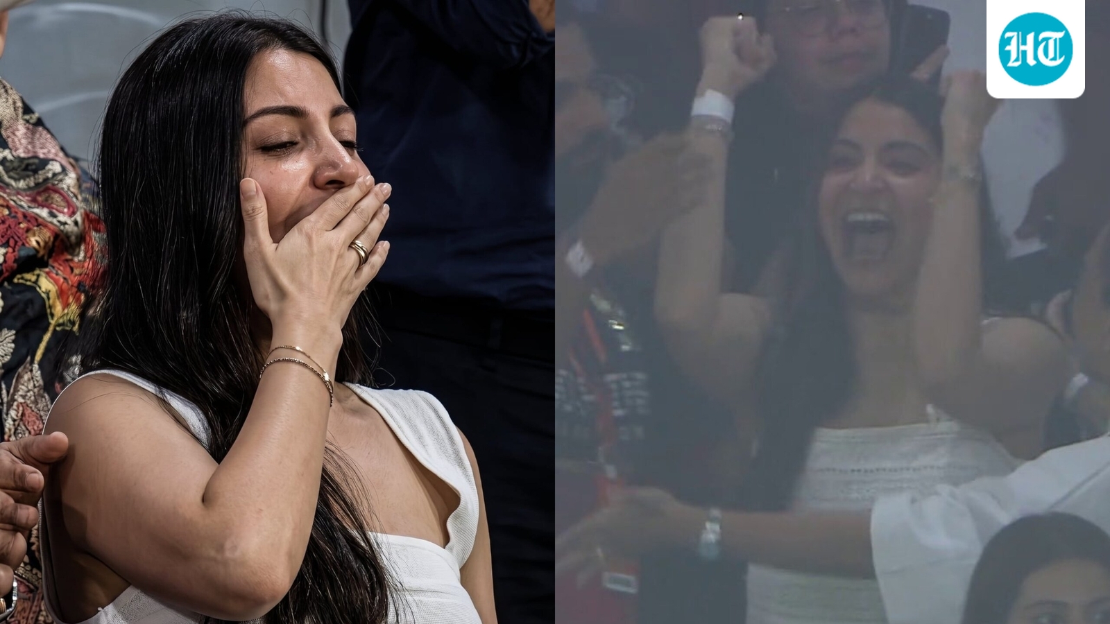 Anushka Sharma channels her inner Virat Kohli, exchanges kisses with husband as she celebrates RCB's IPL 2026 win. Watch