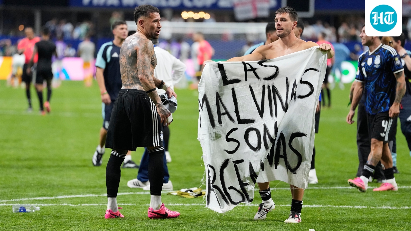 FIFA investigates Argentina players after controversial Falklands banner celebration
