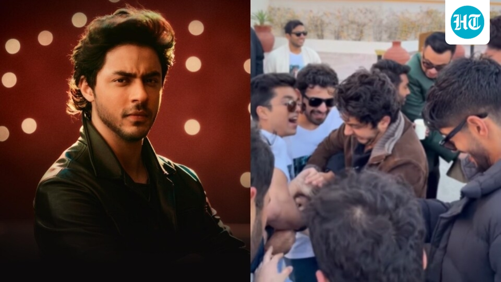 Aryan Khan turns joota churai game into war at best friend's wedding; almost falls, fights, but doesn't give up. Watch