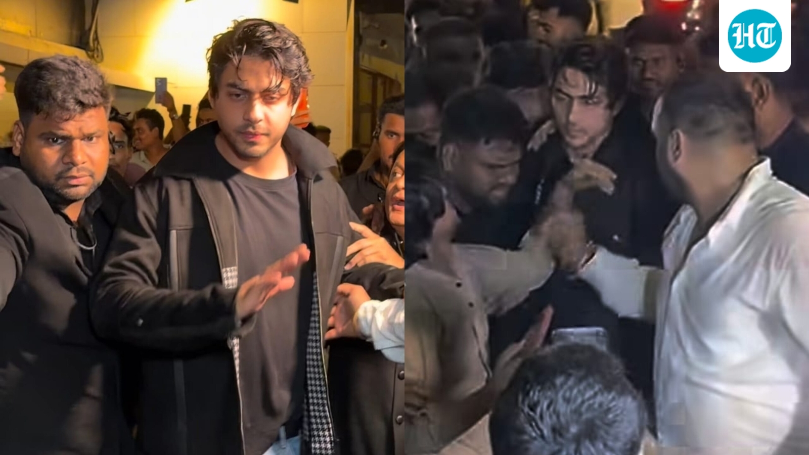Aryan Khan gets mobbed at Raghav Juyal's birthday bash, stops to help fan who falls amid chaos. Watch