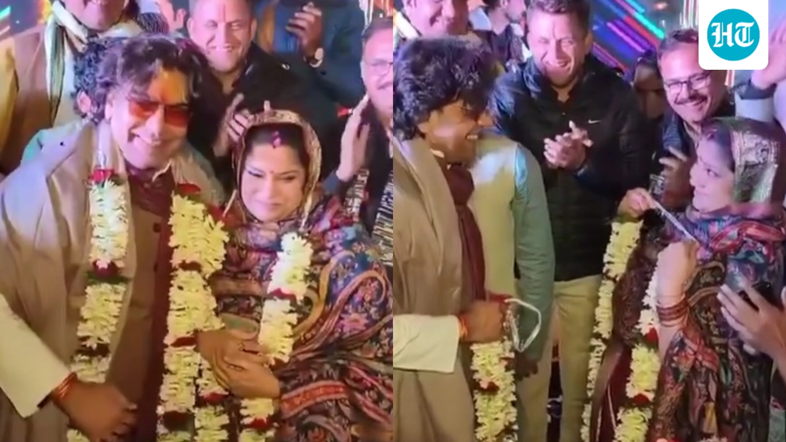 Ashutosh Rana, Renuka Shahane celebrate 25 years of marriage with cute varmala ceremony; fans call them ‘perfect couple’