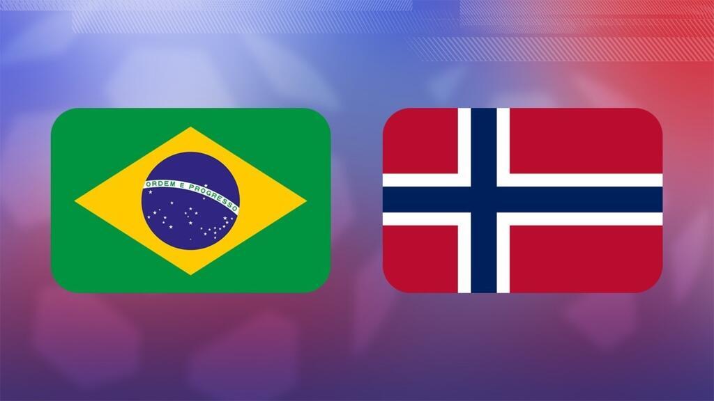 Brazil vs Norway live: Nyland saves VAR-awarded Guimaraes penalty