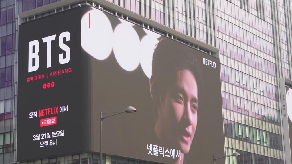 BTS fever grips Seoul as boy band return after four-year hiatus