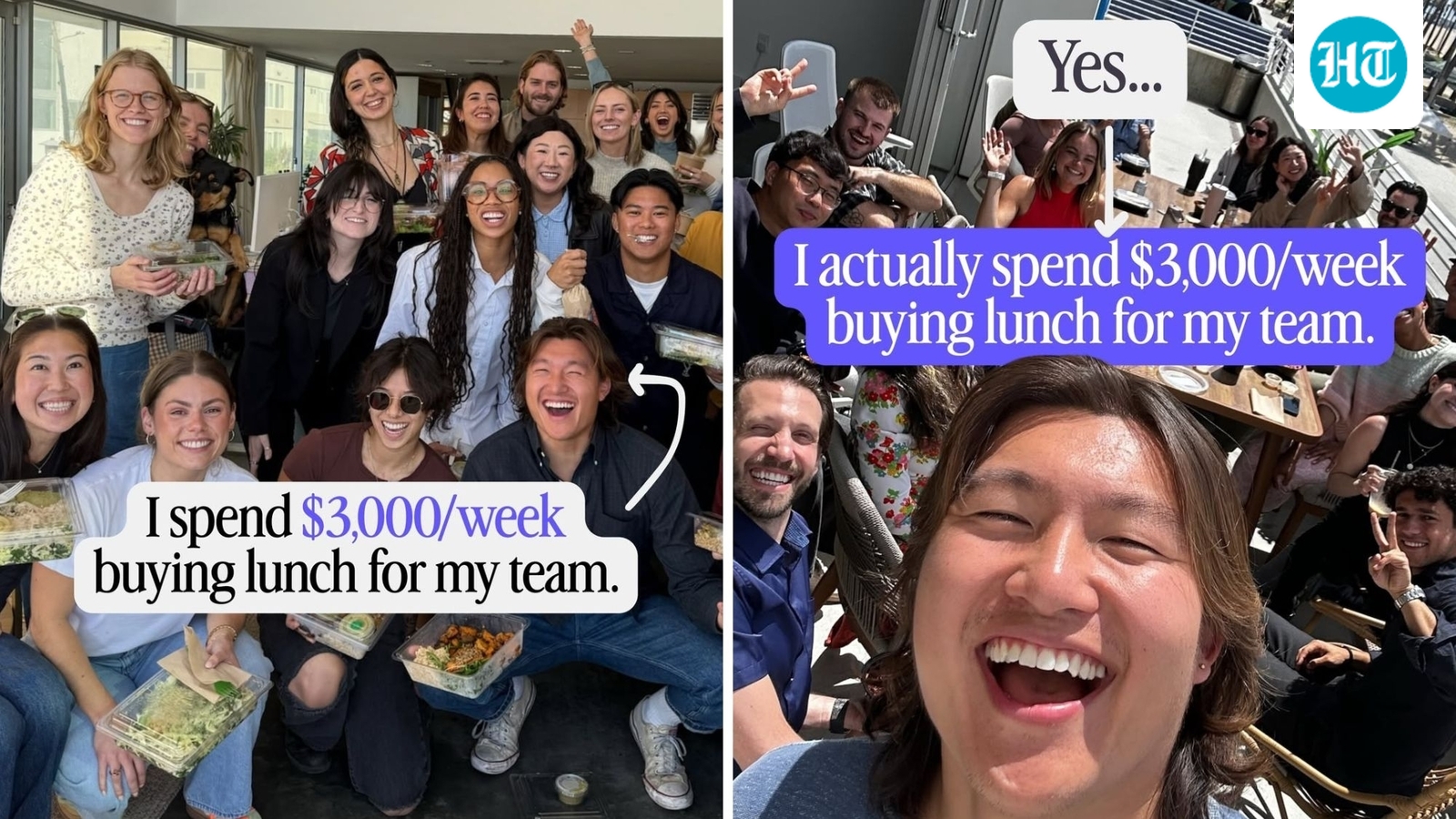 CEO spends $3,000 every week to treat his startup team to lunch: ‘Culture isn’t about unlimited PTO’