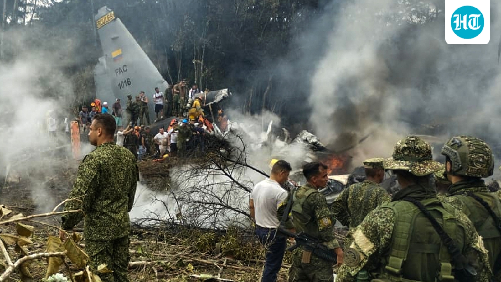 Colombia plane crash: 1 killed, 77 rescued, dozens missing after C-130 jet mishap