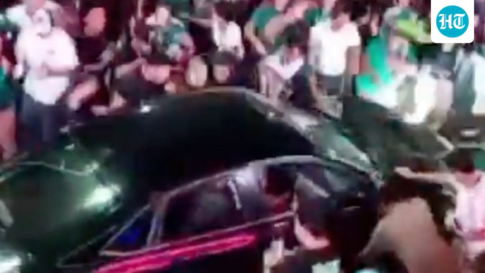 17 injured as car rams through crowd celebrating World Cup win in Cabo San Lucas, Mexico | Video