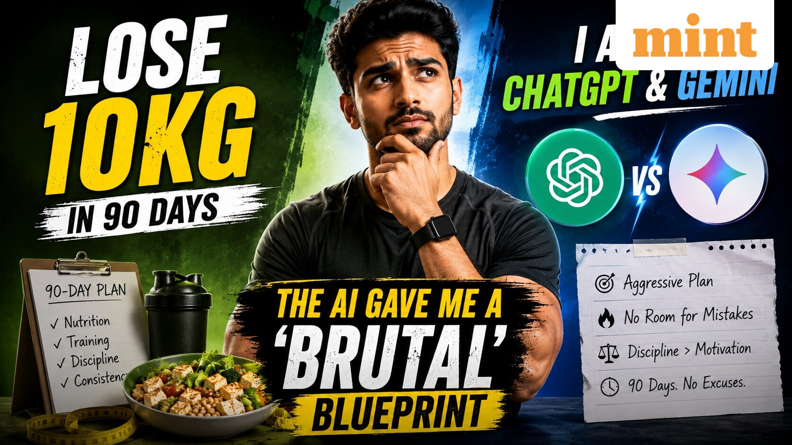 I asked ChatGPT and Gemini how to lose 10kg in 90 days. The AI gave me a ‘brutal’ blueprint