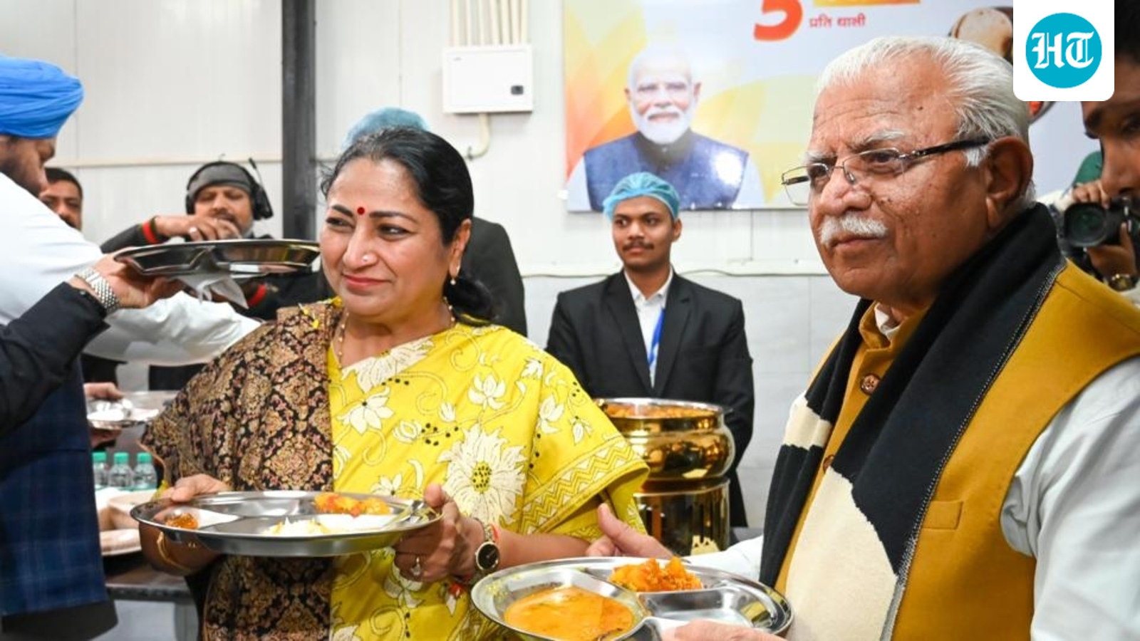 Delhi: Long queues at Atal Canteen as urban poor get meals for  ₹5