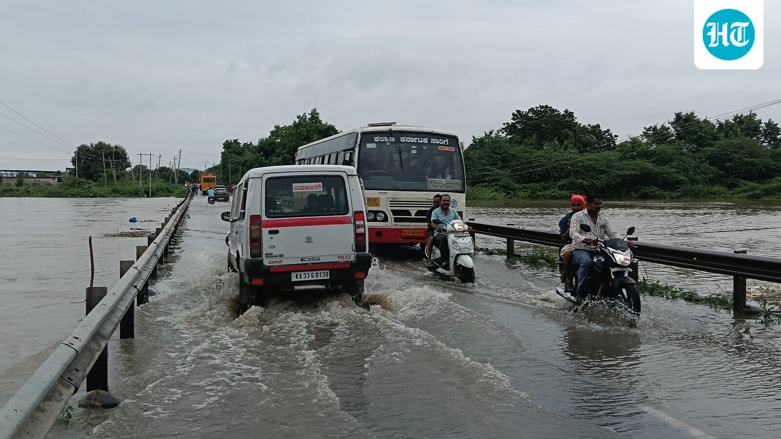 Thousands displaced as rains pound north Karnataka; rivers swell, roads blocked