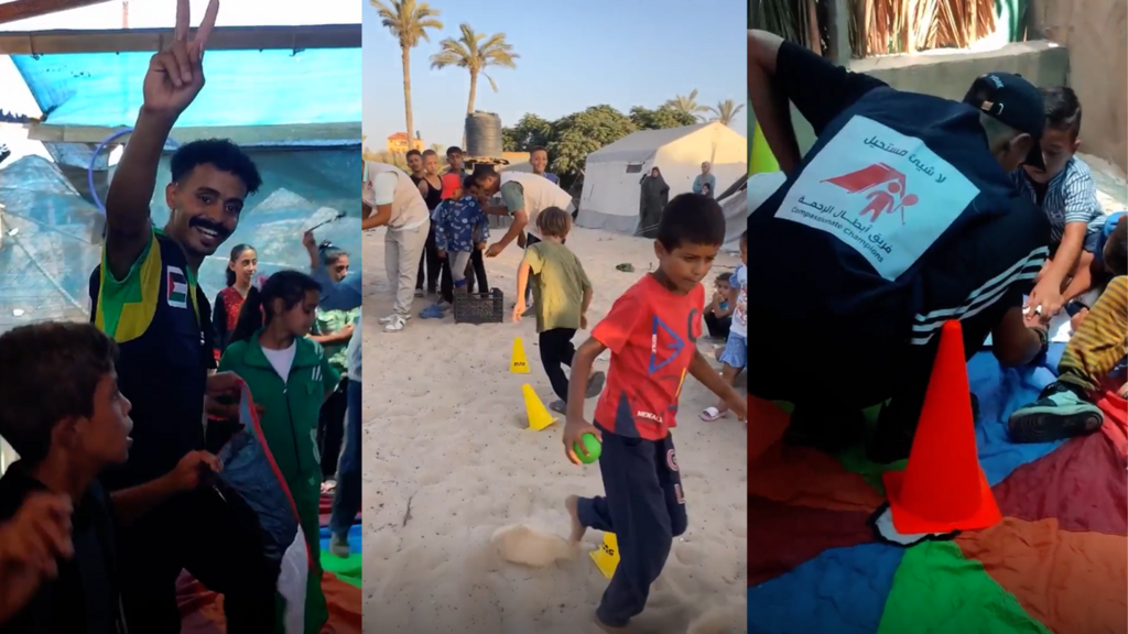 'Giving them moments of happiness': Workshops offer children in Gaza a brief respite from war