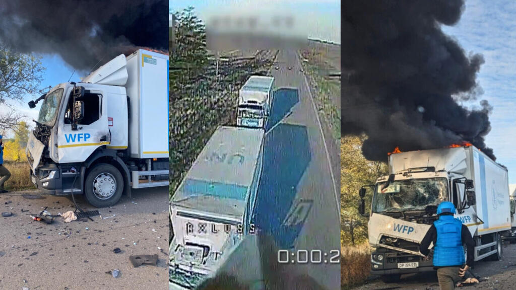 Russian bloggers publish video of drone attack on UN convoy in Ukraine