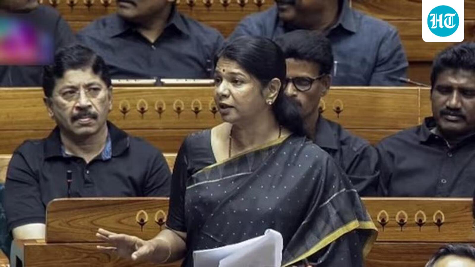 Kanimozhi seeks separate Lok Sabha seating for DMK MPs after Congress exit