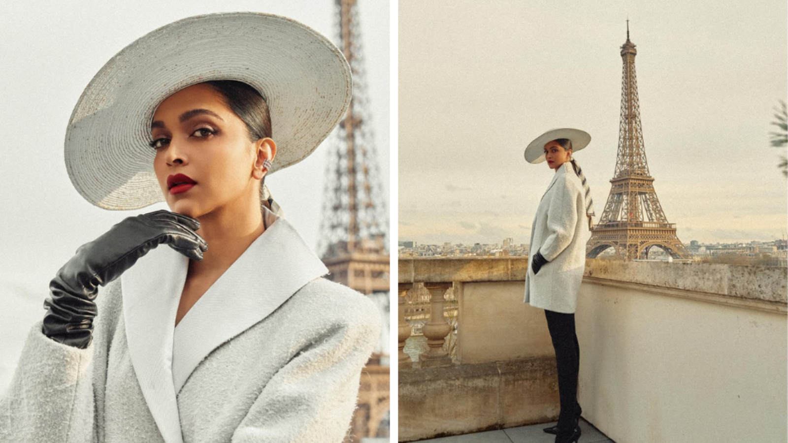 Deepika Padukone is a vision in white at Paris Fashion Week; Ranveer Singh's 'have mercy' reaction wins hearts. See pics