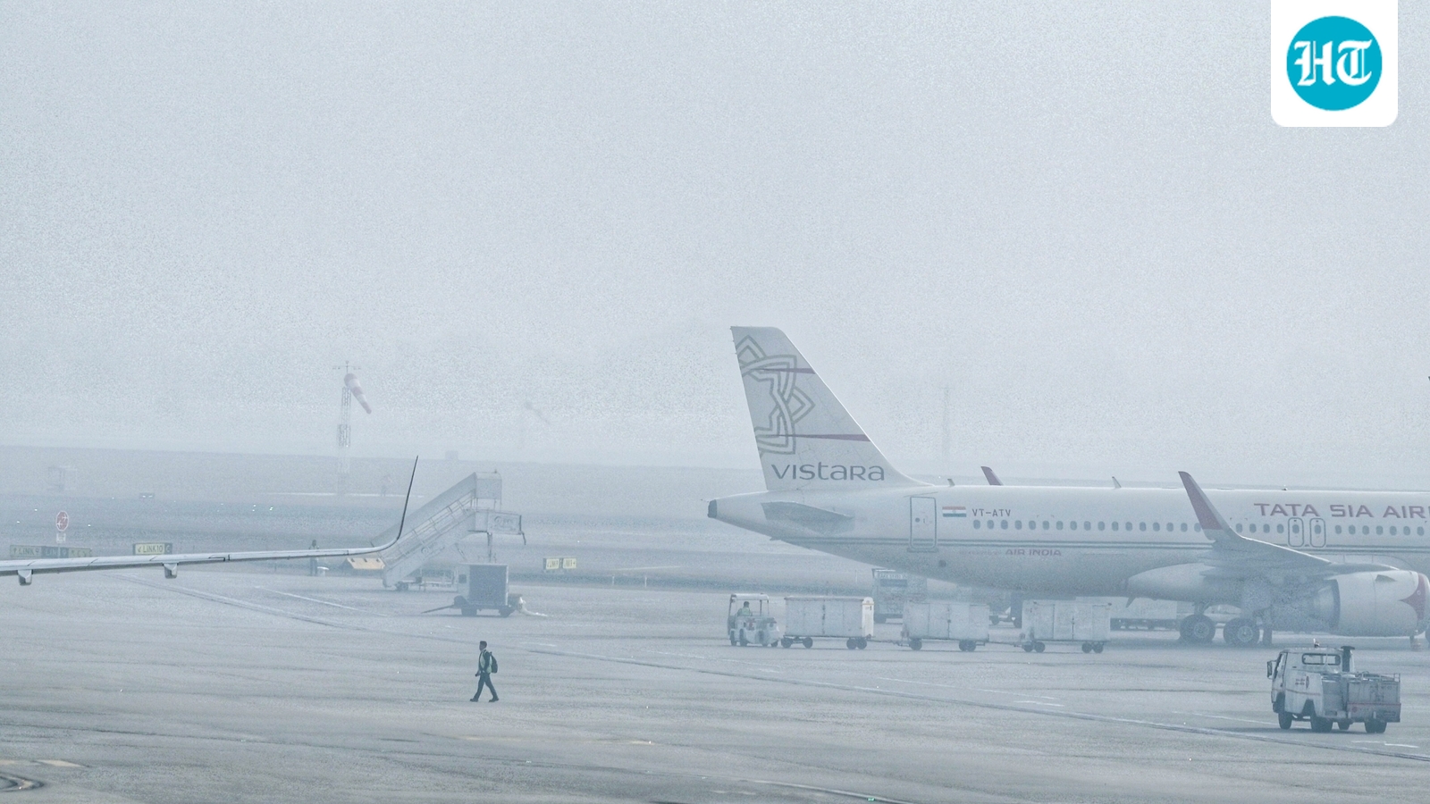 Dense fog in Delhi-NCR as AQI hits ‘severe’, IGI airport issues fresh advisory