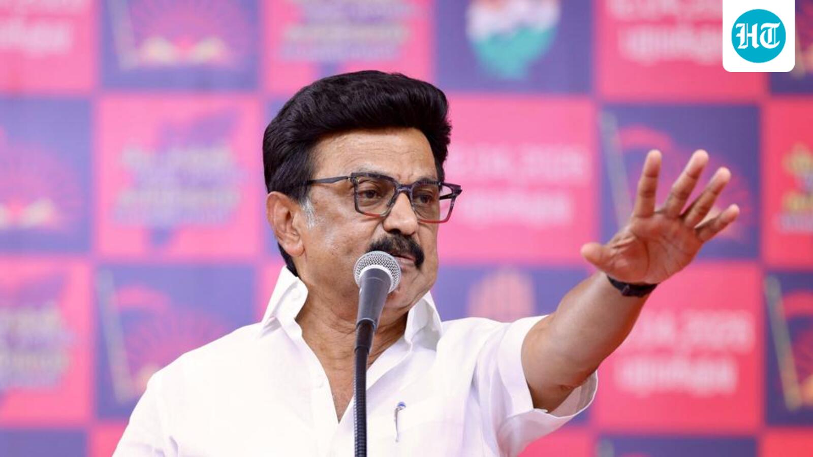 DMK, SPA alliance raise black flags, protest against proposed delimitation bill