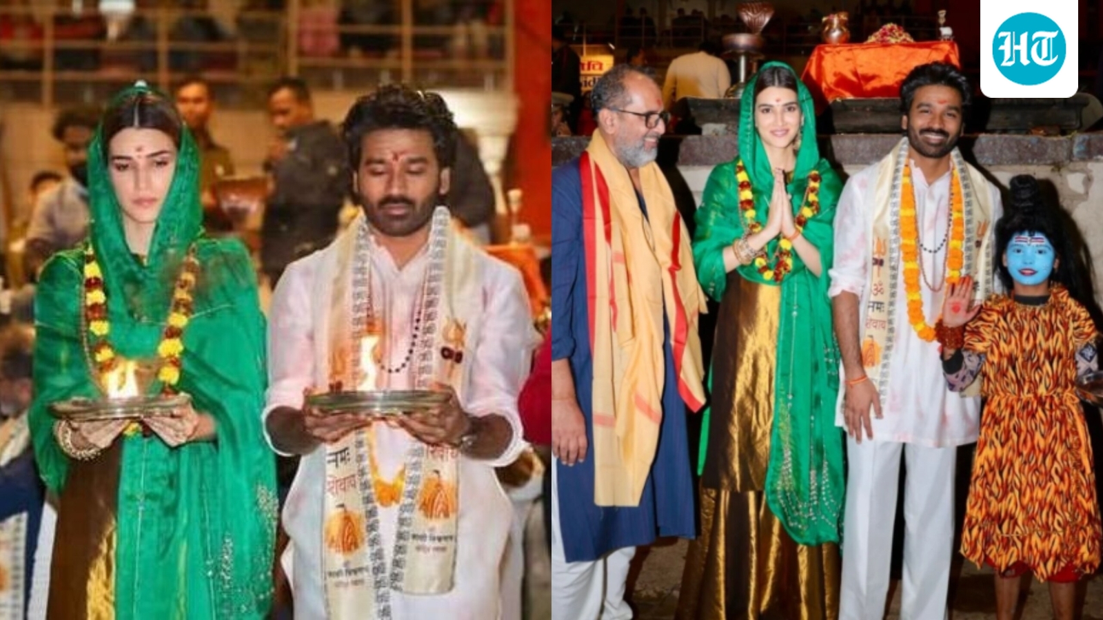 Dhanush recreates Kundan's Raanjhana scene, performs Ganga aarti with Kriti Sanon during trip to Varanasi
