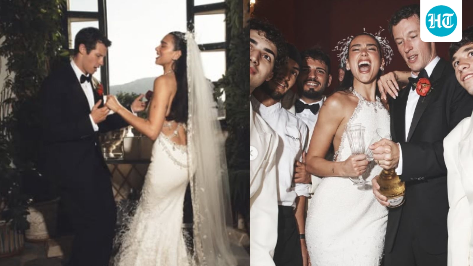 Callum Turner's wedding look has everyone zooming in after Dua Lipa shares photos—and it's all about his shirt