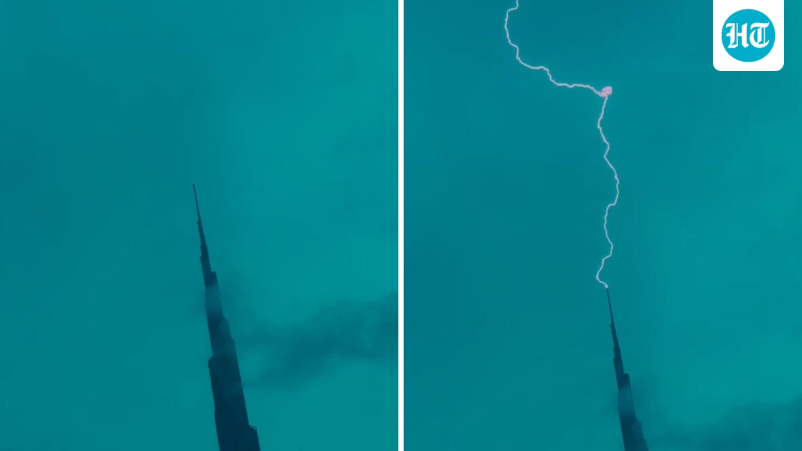 Lightning strikes Burj Khalifa, Dubai crown prince shares incredible video