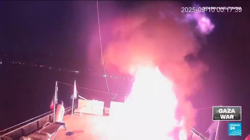 Flotilla for Gaza reports second drone attack on boat at Tunisian port