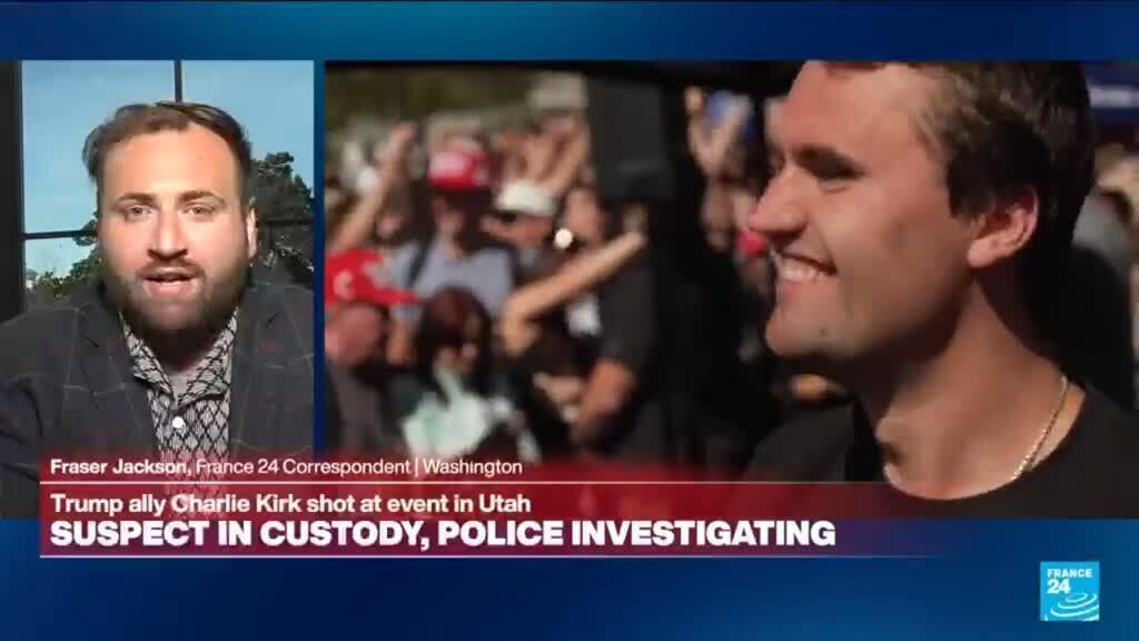 Right-wing Trump ally Charlie Kirk shot at US university
